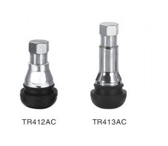 Valva tubeless cromata TR413C foto