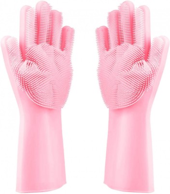 Manusi profesionale din silicon cu perii pentru spalat vasele si pentru protejarea mainilor, reutilizabile, MyStyle&amp;reg; Kitchen foto