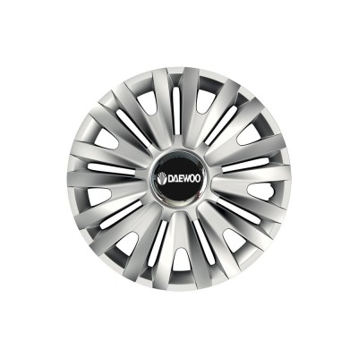 Set 4 capace roti Cu Inel Cromat Royal R14 pentru gama auto Daewoo foto