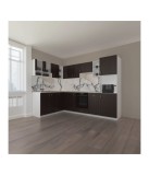 Bucatarie Colt Roza 180x270 cm, PAL melaminat wenge, Livrare 3-5 zile