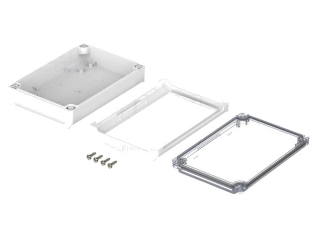 Carcasă desktop BOPLA BoVersa 120x170x52mm policarbonat IP66/68 alb transparent