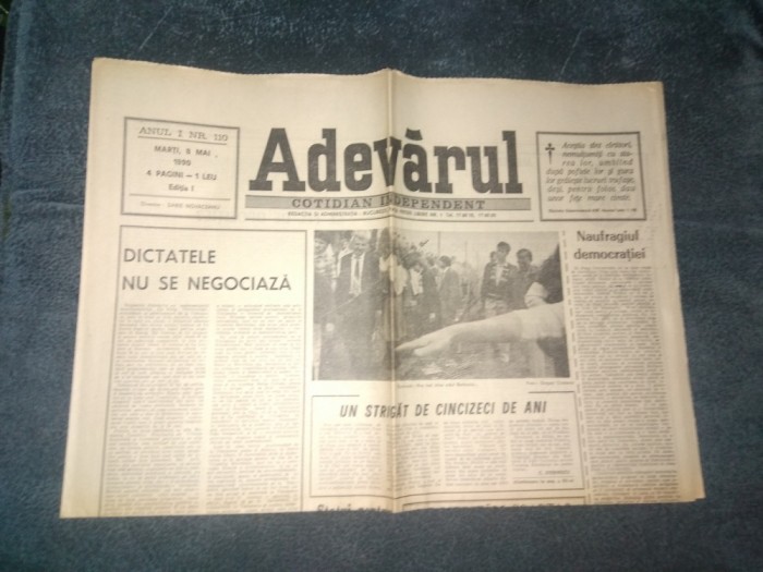 ZIARUL ADEVARUL 8 MAI 1990