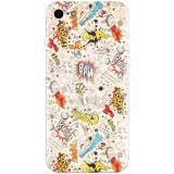 Husa silicon pentru Apple Iphone 5 / 5S / SE, Vintage Comic