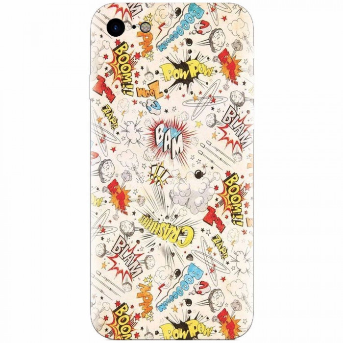 Husa silicon pentru Apple Iphone 6 / 6S, Vintage Comic