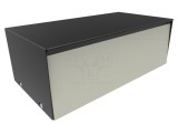 Carcasă universală oţel neagră 127x254x89mm