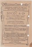Socec &amp; Co Librarie Papetarie Ateliere Grafice BUCURESTI 1922