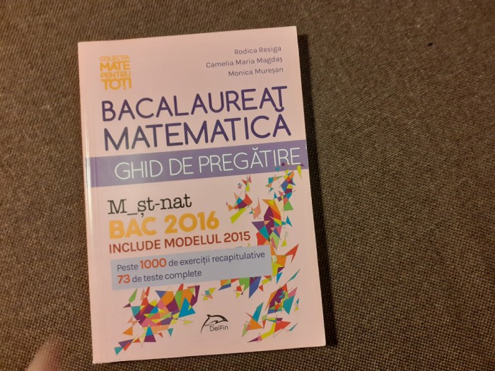 BACALAUREAT MATEMATICA 2016 ED DELFIN