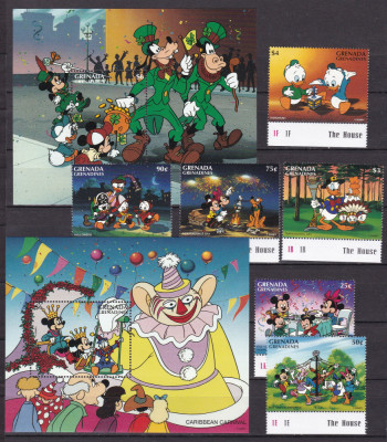 Grenada Grenadines 1996 Disney MI 2219-2224 + 2 bl.347,348 MNH foto