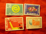 Serie Elvetia 1961 -Evenimente , 4 valori, Nestampilat