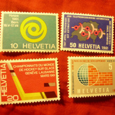 Serie Elvetia 1961 -Evenimente , 4 valori