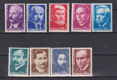 ROMANIA 1962 OAMENI ROMANI DE STIINTA SI CULTURA LP. 543 MNH foto