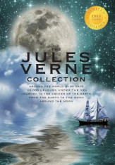 The Jules Verne Collection (5 Books in 1) Around the World in 80 Days, 20,000 Leagues Under the Sea, Journey to the Center of the Earth, from the Eart foto