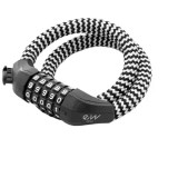 Lanț anti &ndash; furt, trotinetă / scuter / bicicletă electrică, EWLK025, 50 cm, negru -alb | Motorevolution