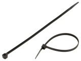 Colier de str&acirc;ngere 200mm x 4,8mm negru poliamidă