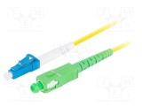 Patch cord fibră optică LANBERG LC/UPC - SC/APC 1m 9/125&micro;m galben