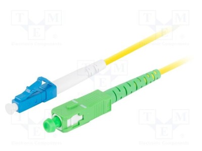 Patch cord fibră optică LANBERG LC/UPC - SC/APC 2m monomod SMF G657A1 foto