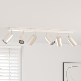 vidaXL Spotlight de tavan cu 6 moduri ajustabile GU10 nichel periat