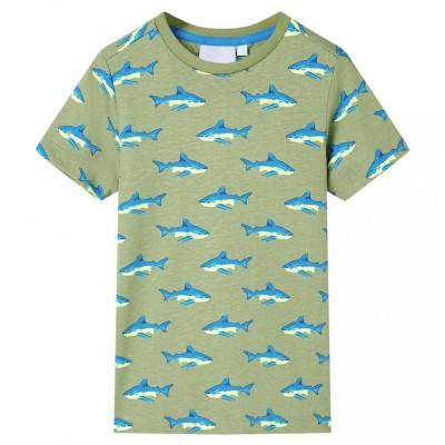 Tricou pentru copii, kaki deschis, 92 foto