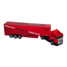 Camion tip transportor Heavy Truck, scara 1:32, sunete si lumini, telecomanda foto