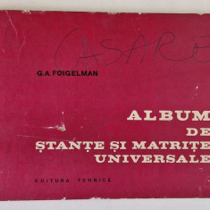 ALBUM DE STANTE SI MATRITE UNIVERSALE de G.A. FOIGELMAN 1972