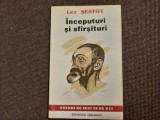 Lev Sestov - Inceputuri si sfarsituri