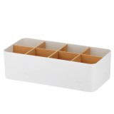 Organizator X8 Bamboo 26,5X12,5X8 Cm &ndash; Alb | Organizatoare Baie