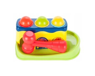 Set joc cu ciocanel si bile, 24,5 x 10,5 cm, 5 elemente, MalPlay 108087 foto