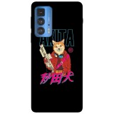 Husa compatibila cu Motorola Moto G22 model Cyberpunk Akita, Silicon, TPU, Viceversa, Transparent, Carcasa