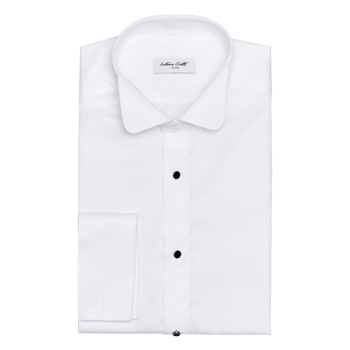 Camasa barbati slim alba ceremonie C015SL
