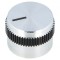 Buton rotativ aluminiu 6mm &Oslash;20x15mm Ax fină cu indicator