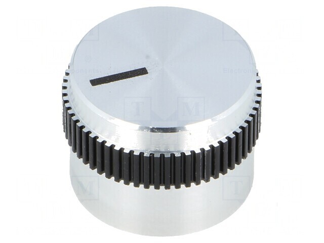 Buton rotativ aluminiu 6mm &Oslash;20x15mm Ax fină cu indicator