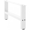Gossi picioare masuta de cafea alb 2 buc 30&times;70 cm otel