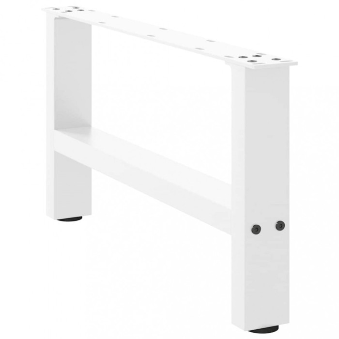 Gossi picioare masuta de cafea alb 2 buc 30&times;70 cm otel