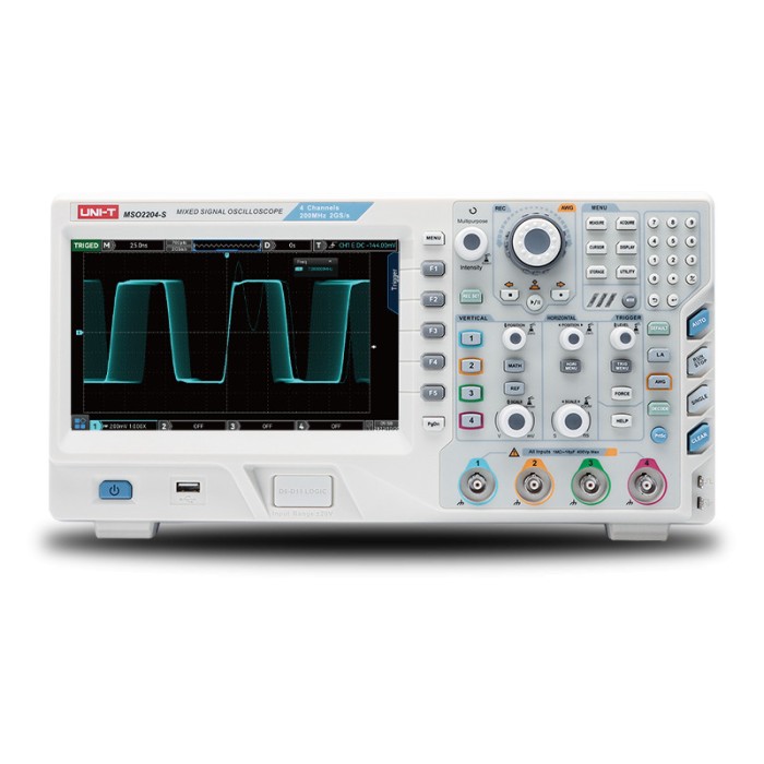 Osciloscop digital MSO2102-S Ch: 2; 100MHz; 2 Gs/s; 56Mpts; LCD TFT 8&quot; ce include Măsurători automate