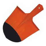 Cumpara ieftin Lopata rotunda profesionala, portocaliu cu negru, fara coada, 300 x 230 mm