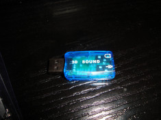 placa de sunet USB windows 10 casti / boxe / microfon foto