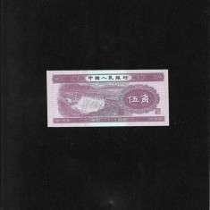 China bancnota falsa 5 jiao 1953 seria8763155 FALS!