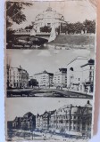 C.P. cu 3 imagini din Timișoara, cu mențiunea Cenzurat