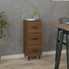 vidaXL Servantă, stejar maro, 34,5x34x90 cm, lemn compozit 817413