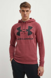 Under Armour Bluză 1357093 bărbați, culoarea bordo, cu imprimeu 1357093-652