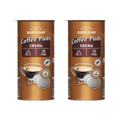 Set 2 pachete, cafea paduri, Barissimo Crema Pads, Intensitate 6