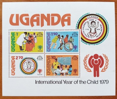 UGANDA-&amp;#039;&amp;#039;ANUL COPILULUI&amp;#039;&amp;#039;-COLITA-MNH NESTAMP. -Calitate EXTRA foto