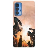 Husa compatibila cu Motorola Edge 20 Lite model Attack on titan fight, Silicon, TPU, Viceversa, Transparent, Carcasa