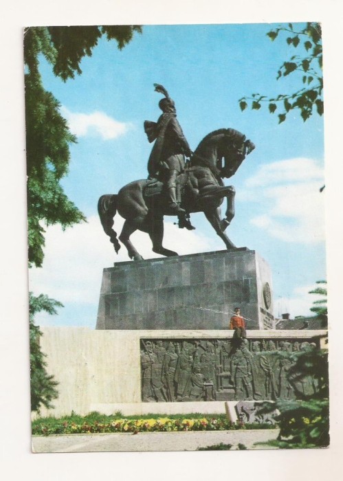 RF62 -Carte Postala- Cluj-Napoca, statuia lui Mihai Viteazul, circulata 1983