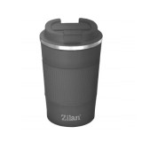 Cana cafea termos interior Inox 380ml 15cm gri Zilan ZLN9879