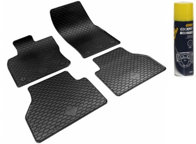 Set Covorase Auto Cauciuc Umbrella Pentru Volkswagen Caddy (2020-) + Spray Curatitor Bord Antistatic Cu Spuma Activa (Lamaie) 220 Ml Mannol foto