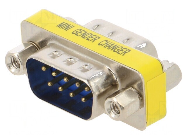 Adaptor D-Sub 9pin tată, conexiune duală