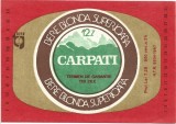 NI490 Etichetă bere blondă superioară Carpați