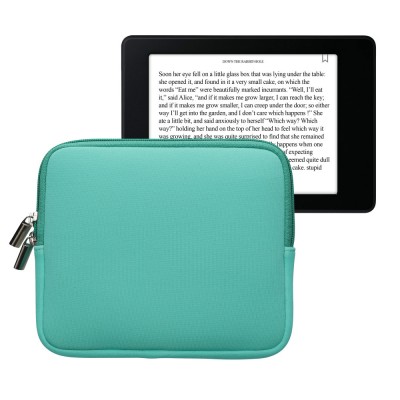 Husa Universala Kwmobile pentru eBook Reader de 7 inch, Verde deschis, Neopren, KWM0000151W008C foto