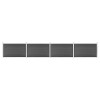 VidaXL Set de panouri de gard, negru, 699 x 105 cm, WPC